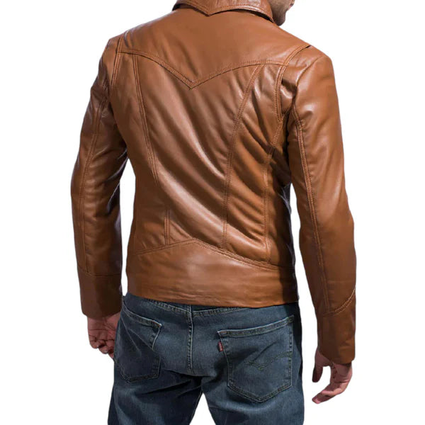 Vintage Brown Genuine Leather Jacket