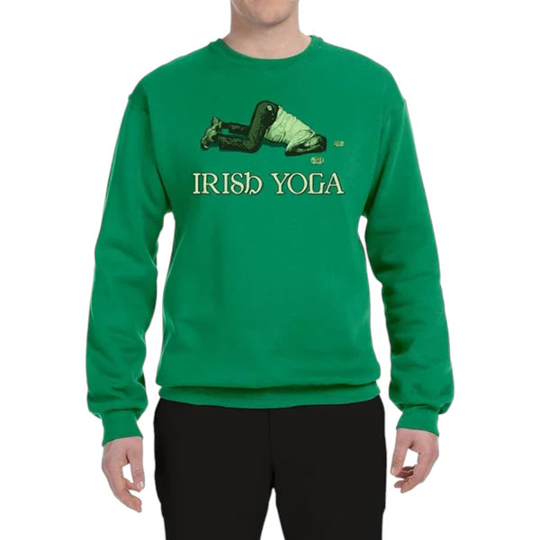Men's Green Irish Yoga Sweatshirt – Funny St. Patrick's Day Pullover