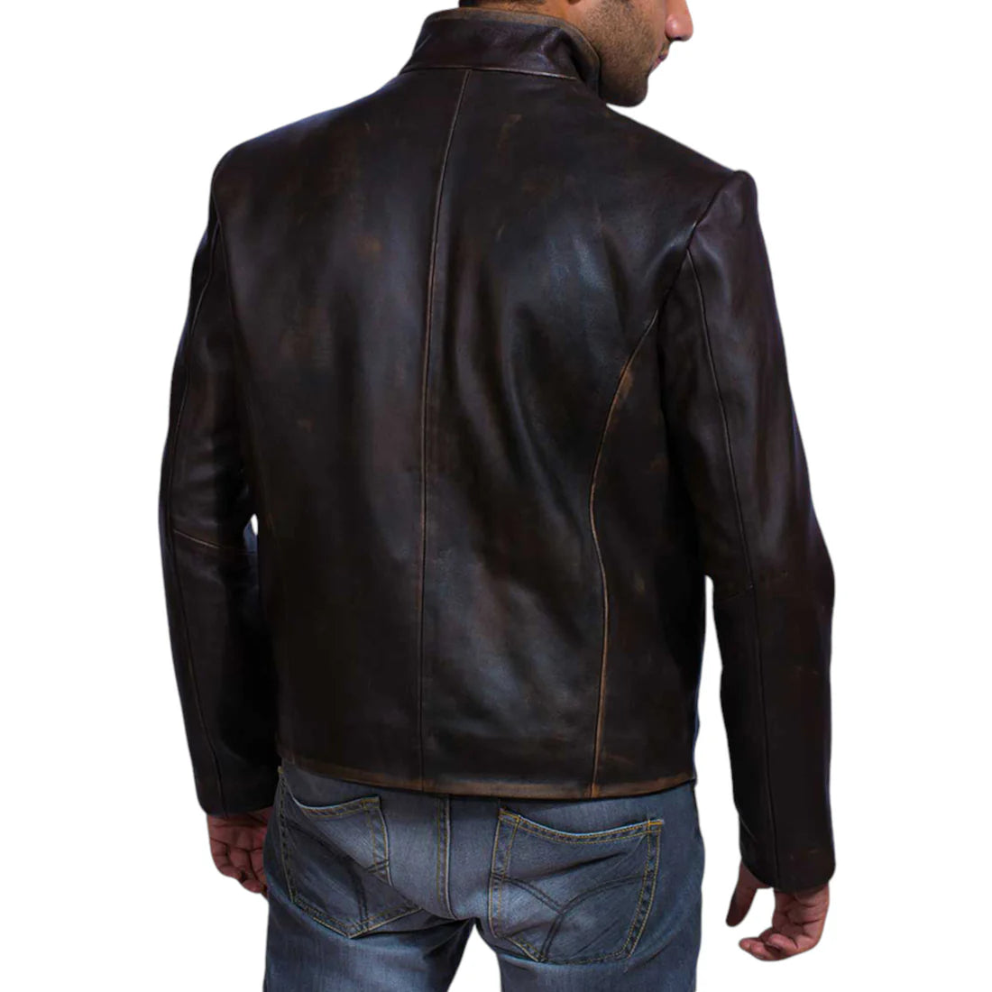 Men's Premium Drakeshire Brown Leather Jacket