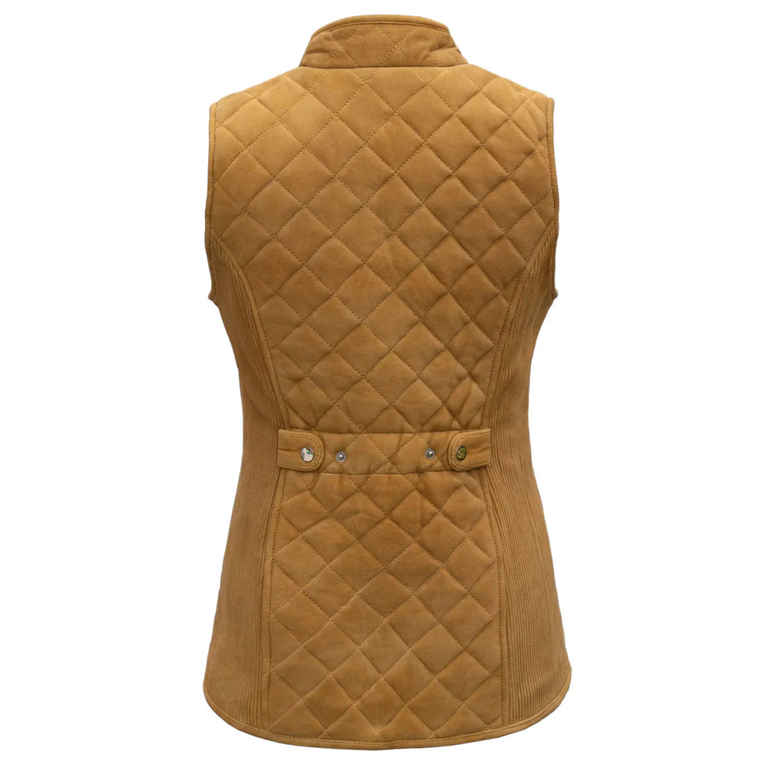 Elegant Women's Yellow Suede Vest