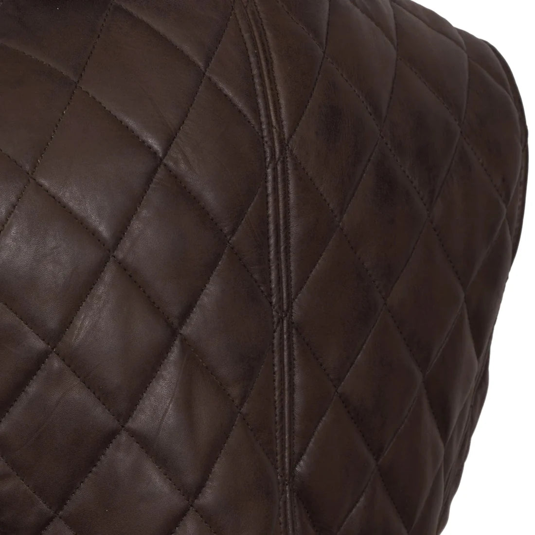 Women's Quilted Leather Vest
